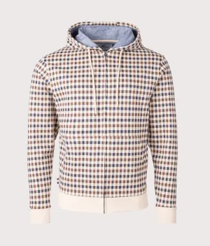 Active Club Check Zip Through Hoodie