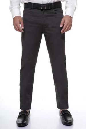 C PANT 5 POCKET SLIM FIT DARK GREY