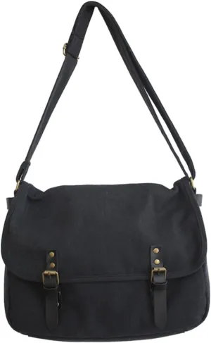Canvas Messenger Bag for Men Women Y2k Vintage Crossbody Travel Satchel Shoulder Bag Hobo Grunge Hippie Laptop Bag