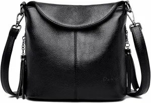 Casual Classic multi-compartment design beautifully lined women's shoulder handbag