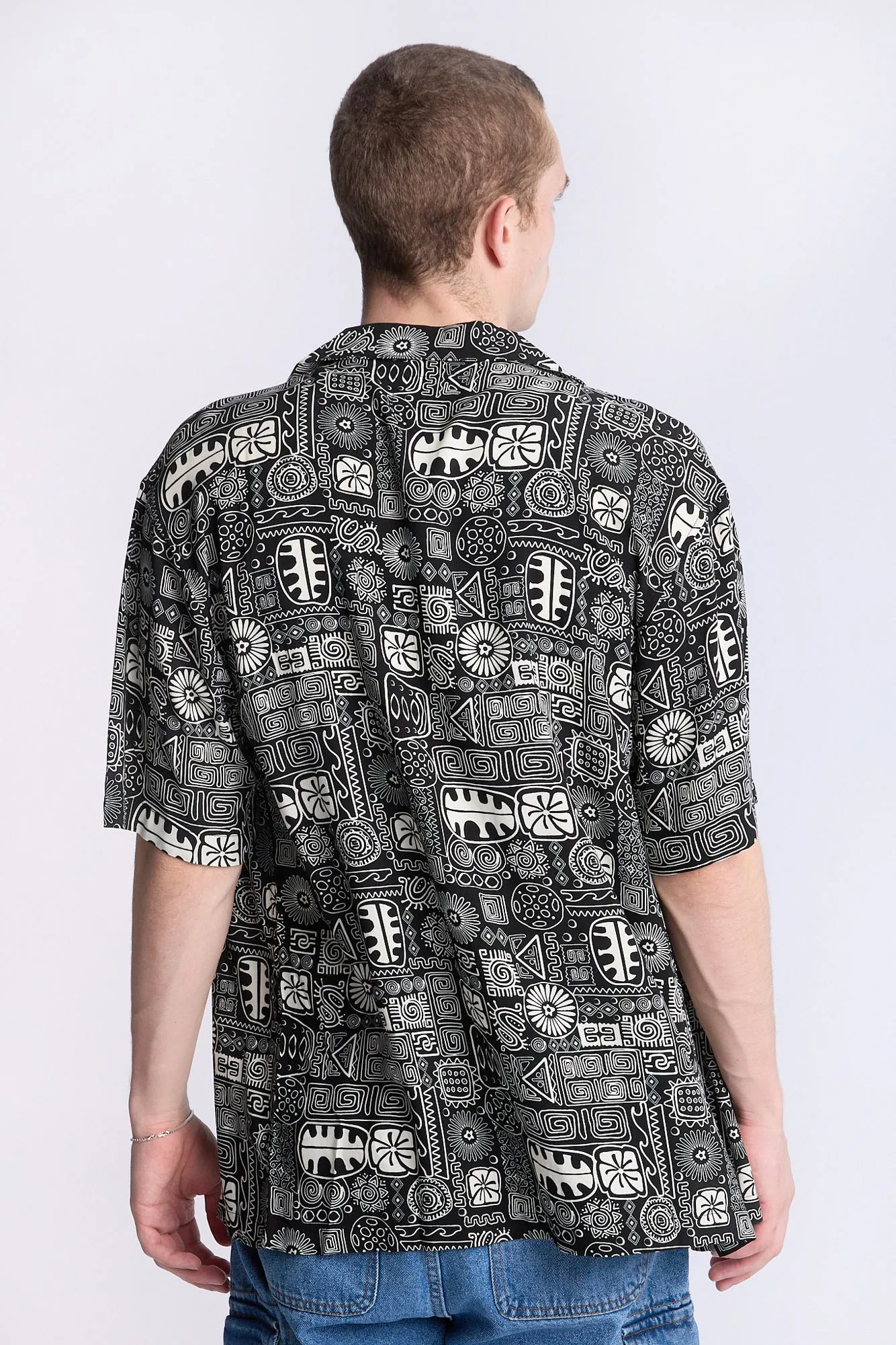 Chemise imprimée tribale Arsenic homme