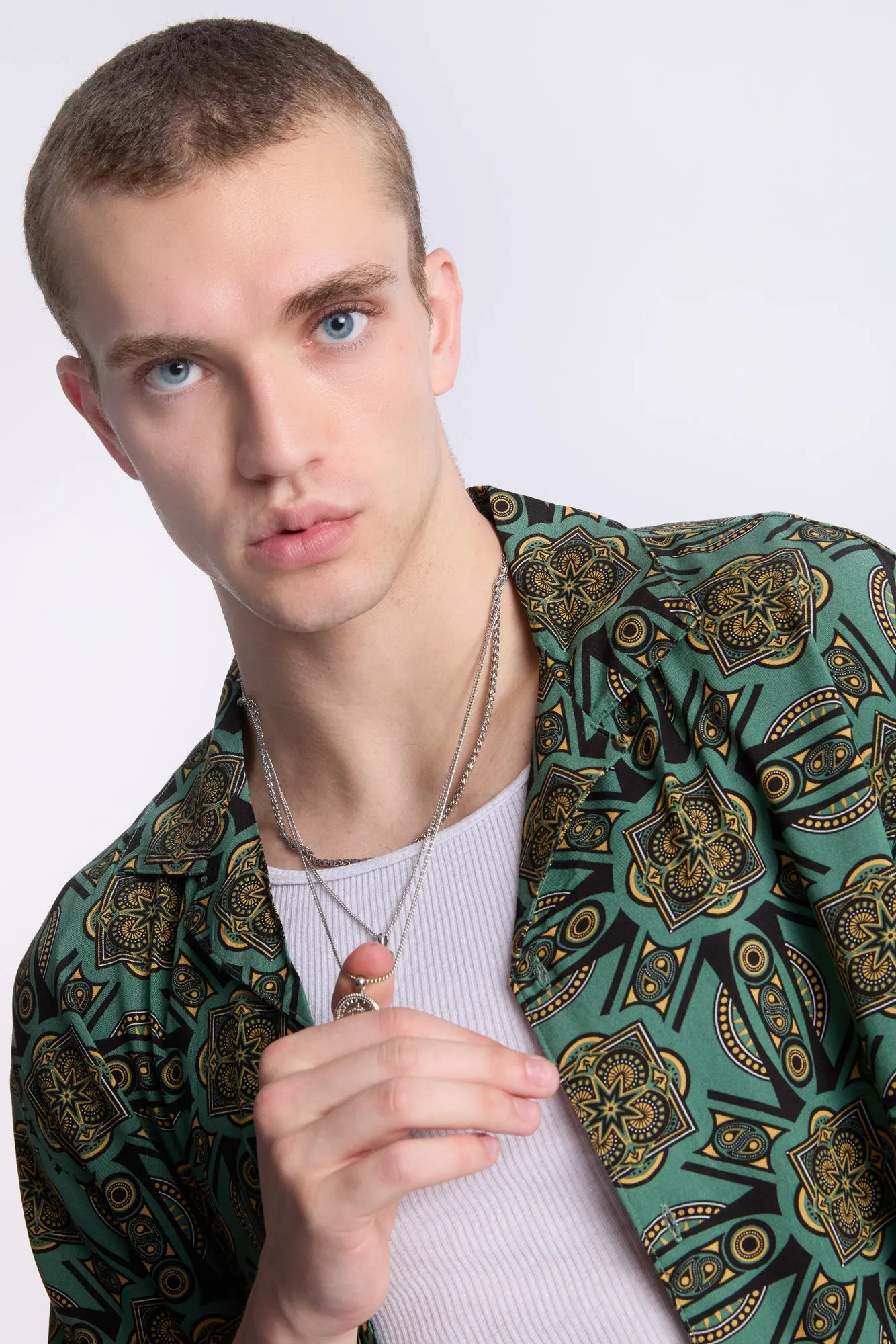 Chemise motif kaléidoscope Arsenic homme