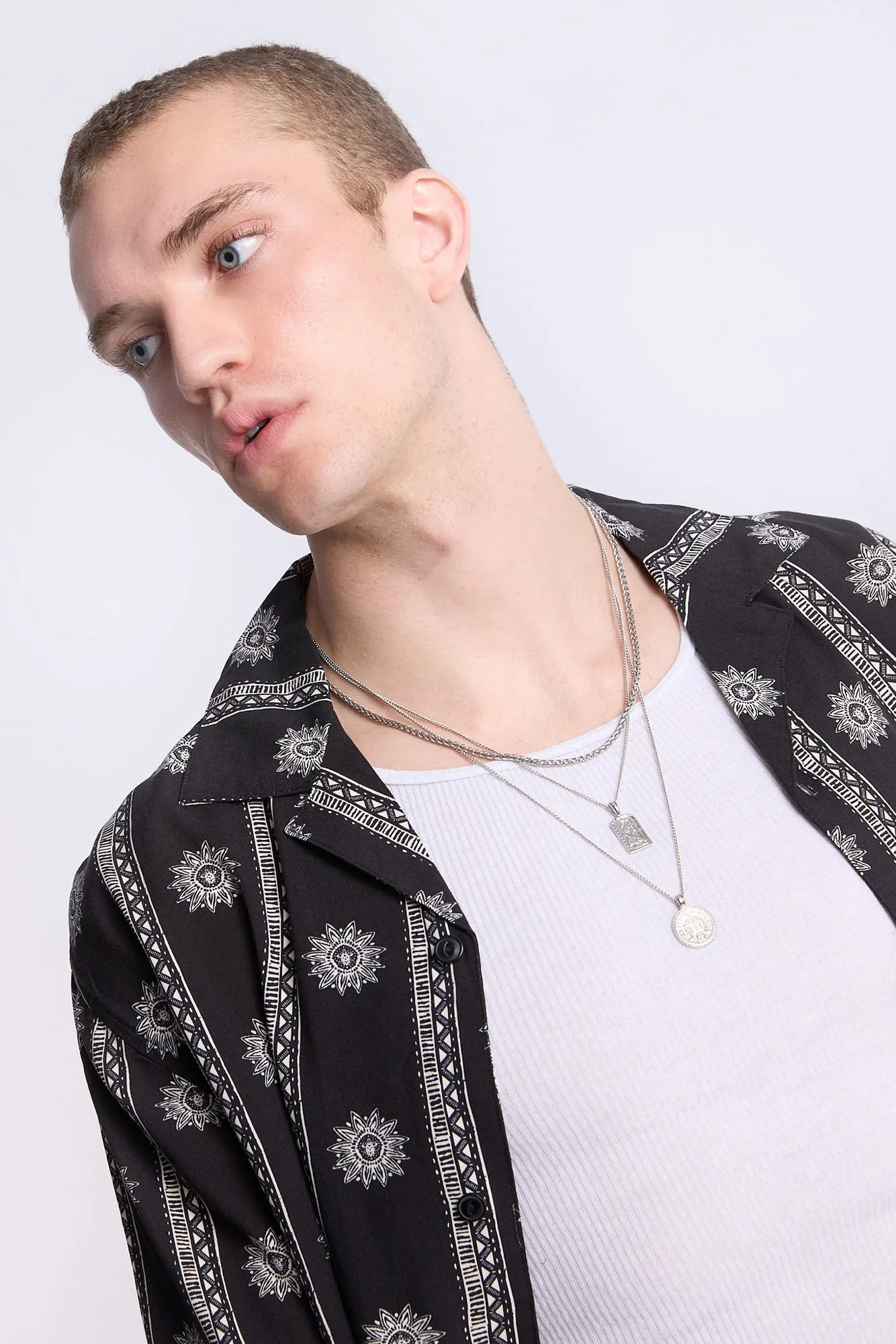 Chemise motif médaillon Arsenic homme