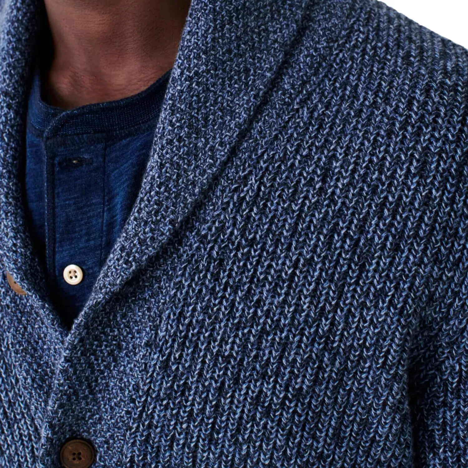 Faherty Men's Marled Cotton Cardigan