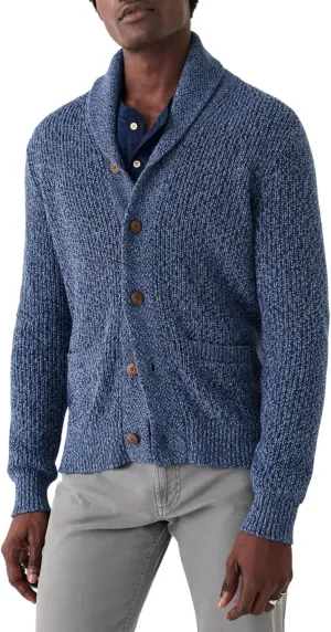 Faherty Men's Marled Cotton Cardigan