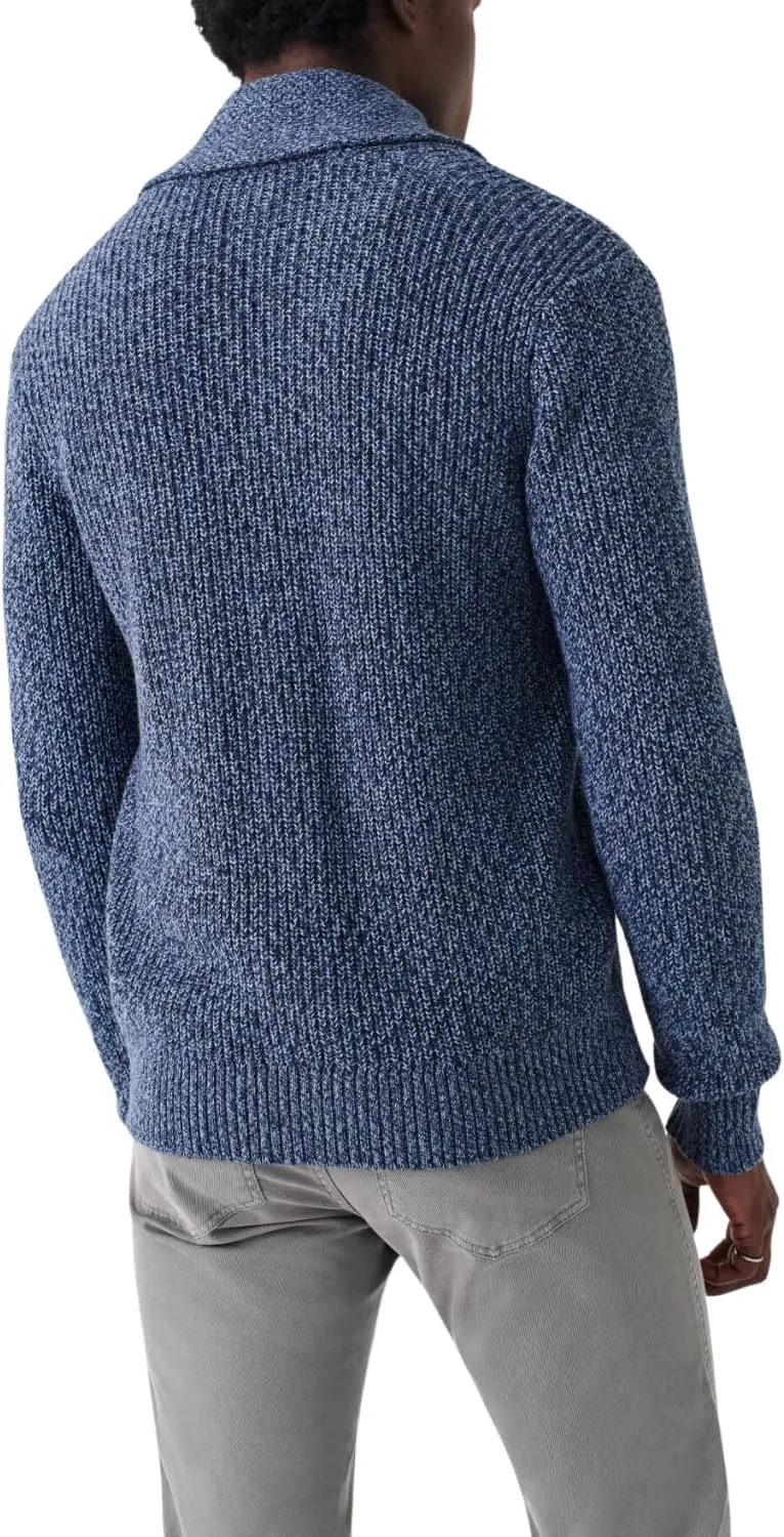 Faherty Men's Marled Cotton Cardigan