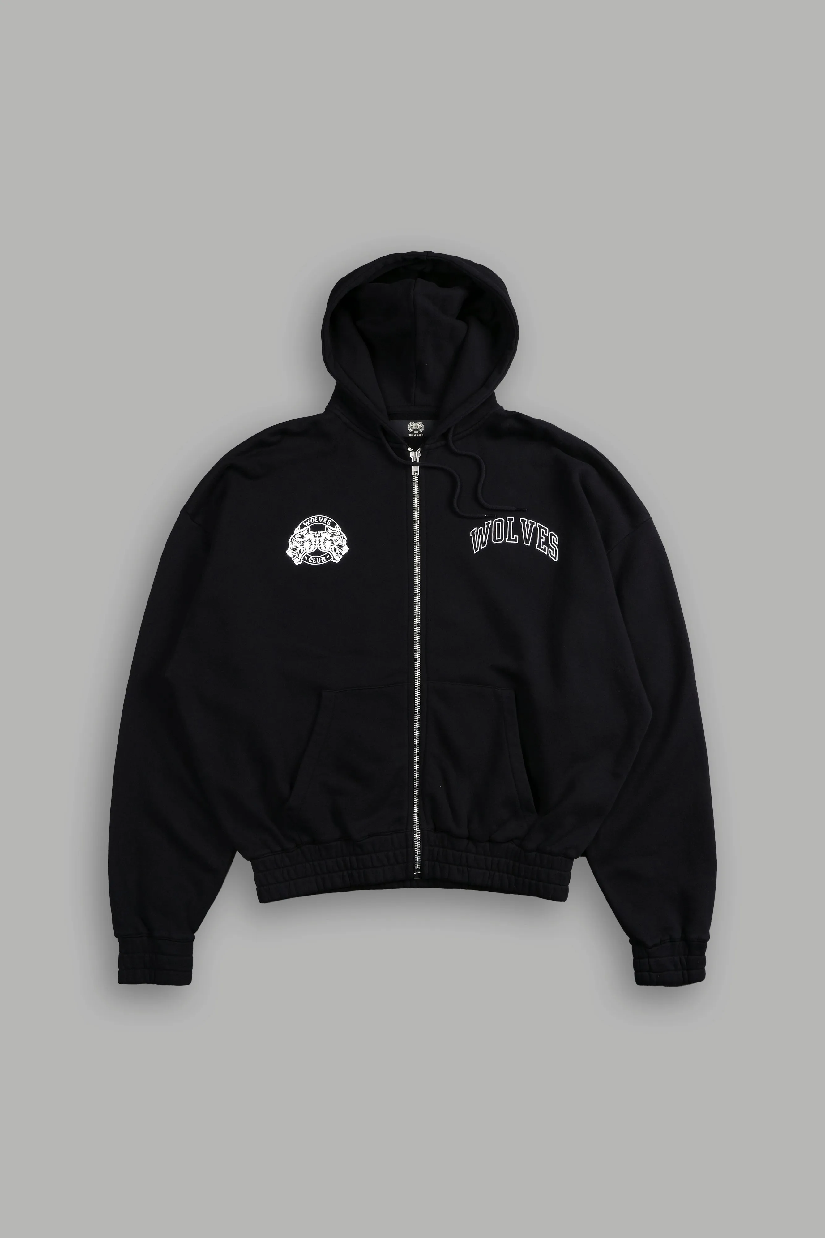 In Her Eyes "Chambers" Zip Hoodie in Black