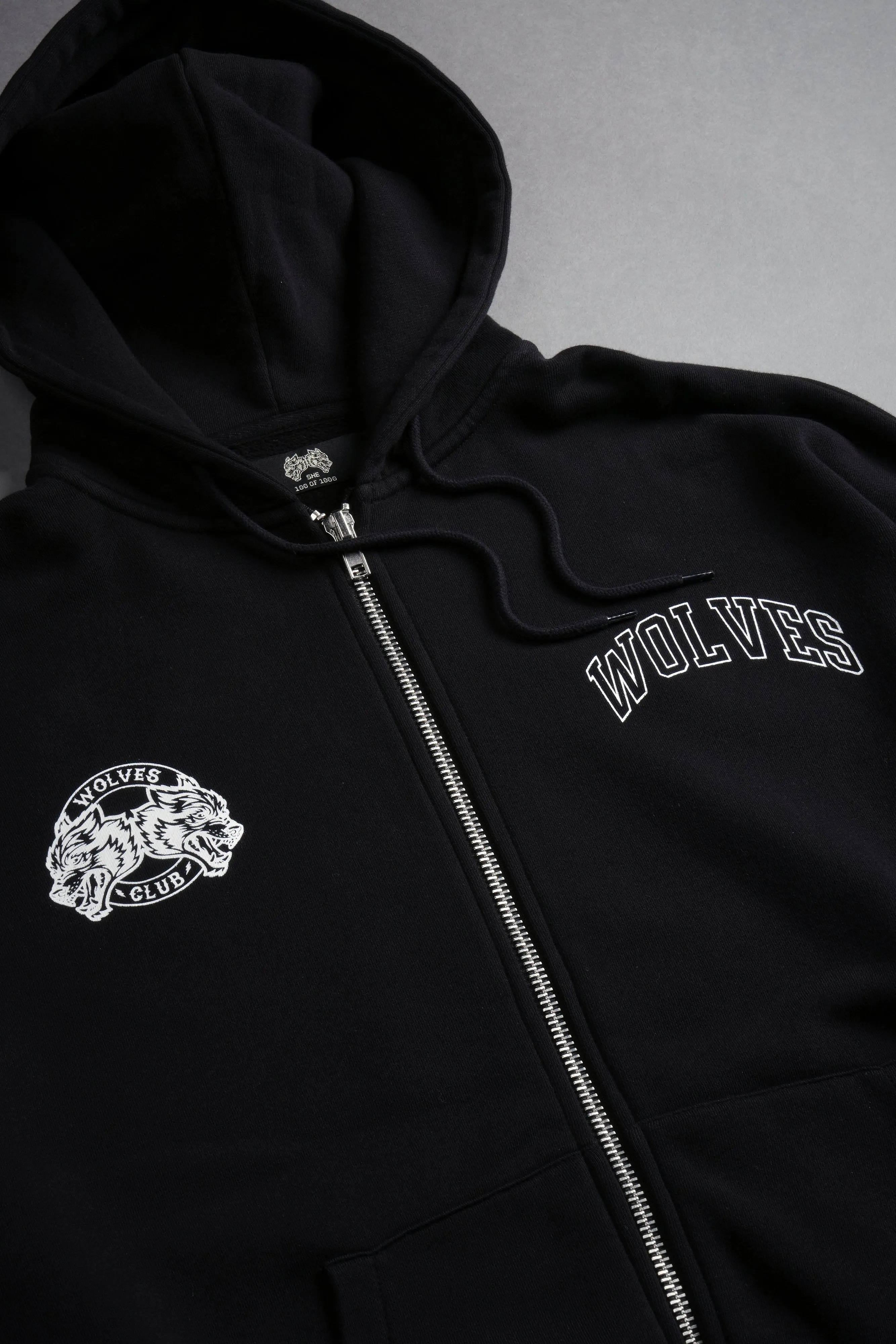 In Her Eyes "Chambers" Zip Hoodie in Black