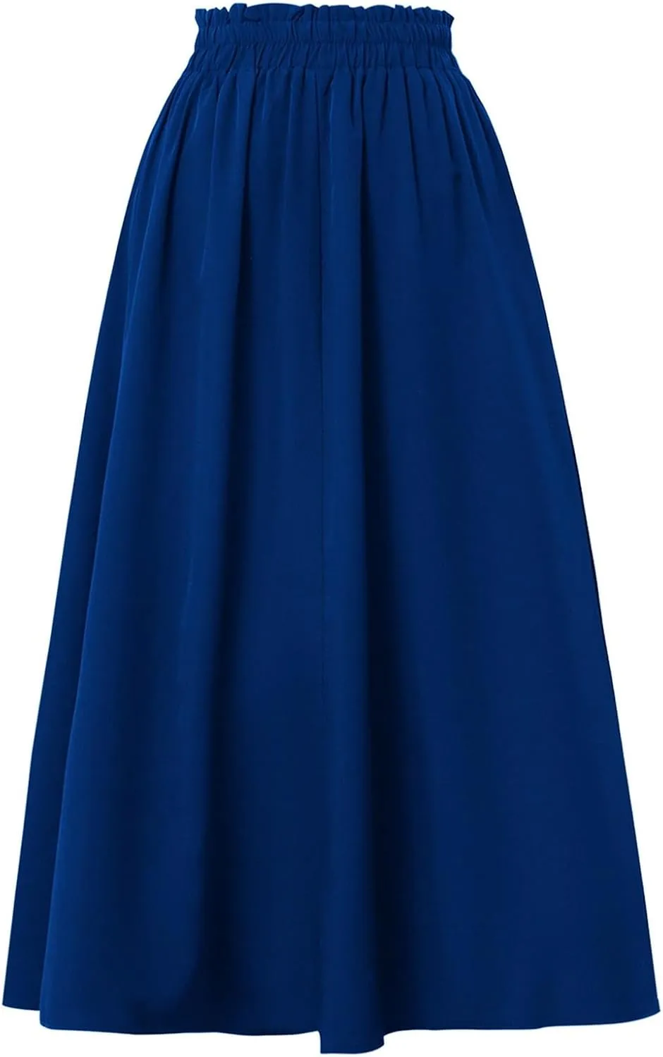 JJHAEVDY Womens Maxi Skirt Summer Trendy Elastic High Waisted Boho Casual Beach Flowy Swing Long Skirts with Pockets