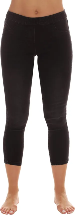 Just Love Denim Wash Capri Jeggings for Women