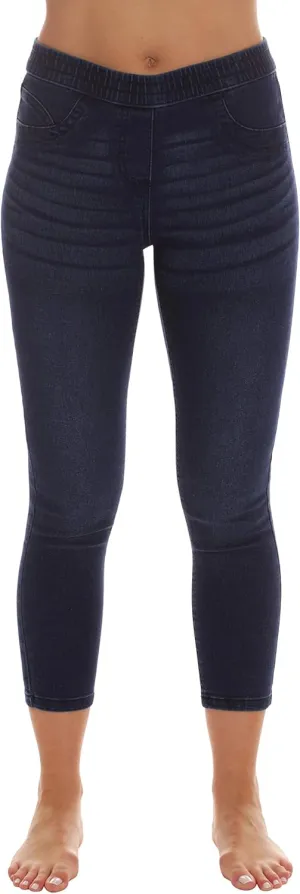 Just Love Denim Wash Capri Jeggings for Women
