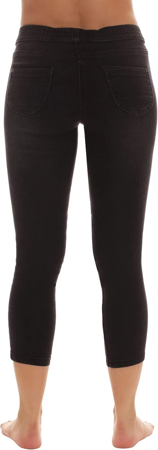 Just Love Denim Wash Capri Jeggings for Women
