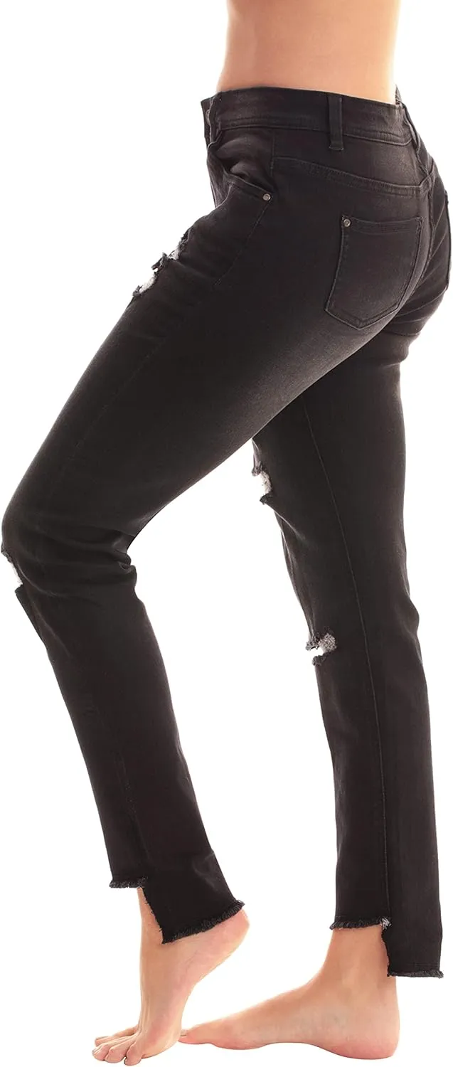 Just Love Solid Distress Jeggings for Women