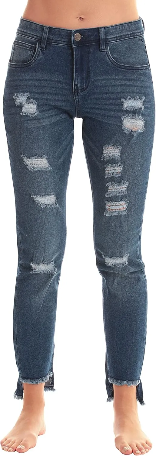 Just Love Solid Distress Jeggings for Women