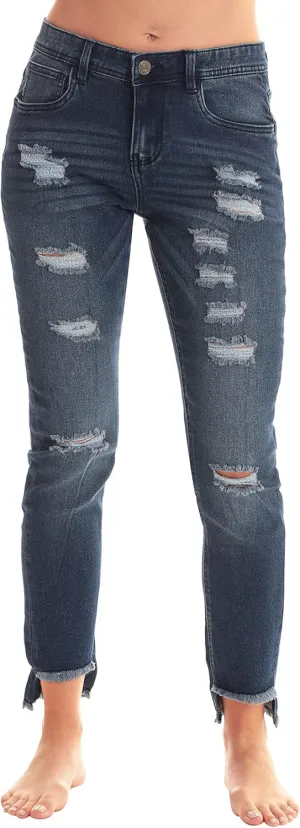 Just Love Solid Distress Jeggings for Women