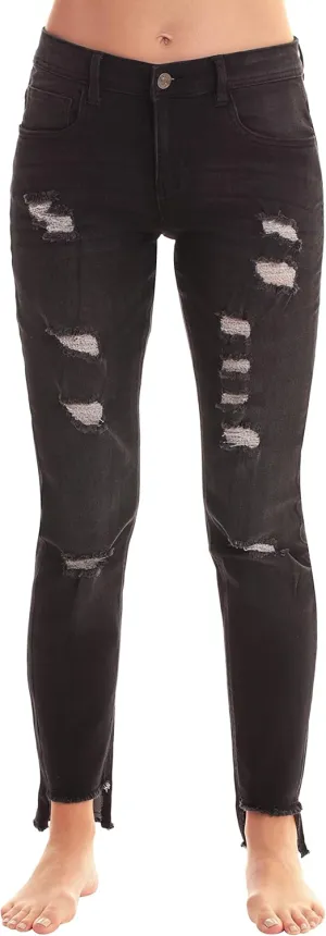 Just Love Solid Distress Jeggings for Women