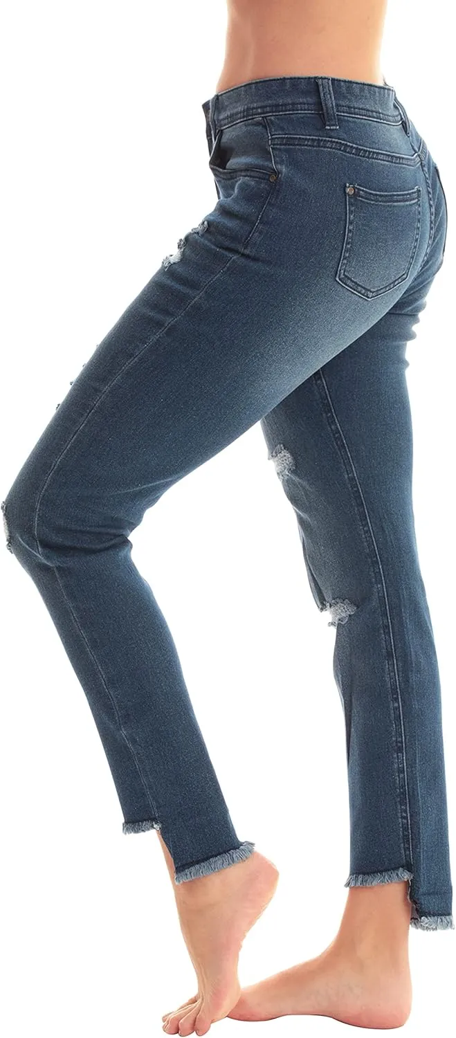 Just Love Solid Distress Jeggings for Women