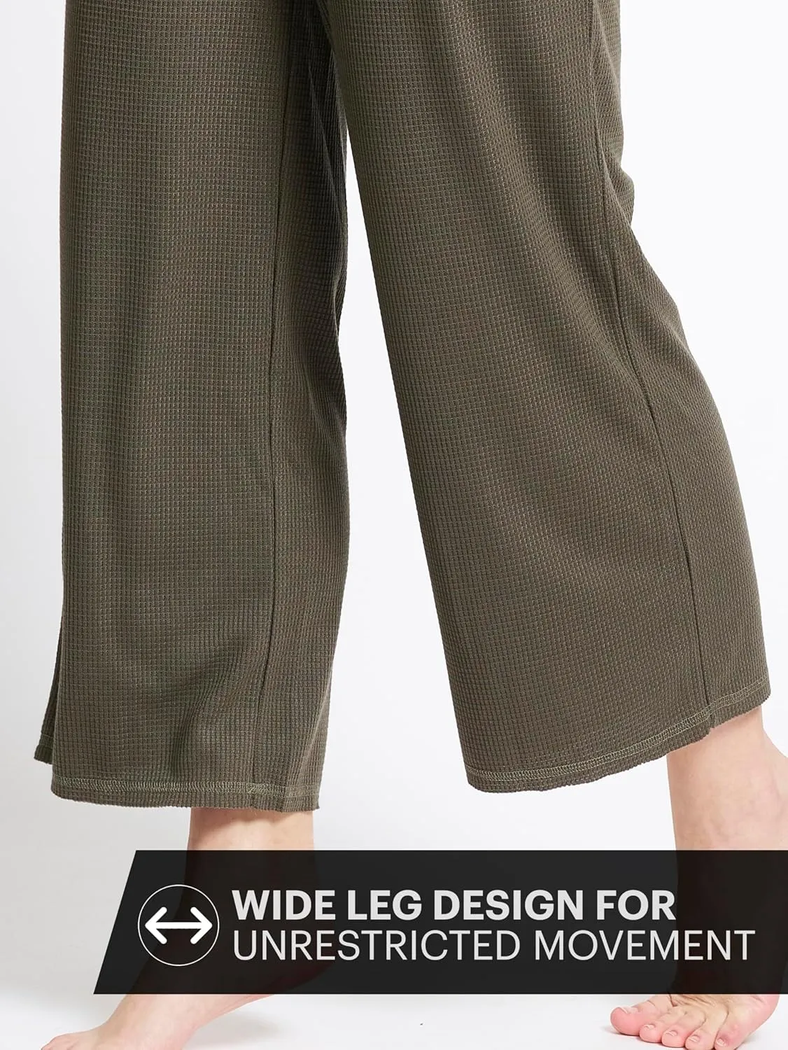Mad Dog Lounge Women's Pajama Pants, Wide-Leg Cropped Capris, Casual Night Sleep Summer PJ Bottoms for Ladies