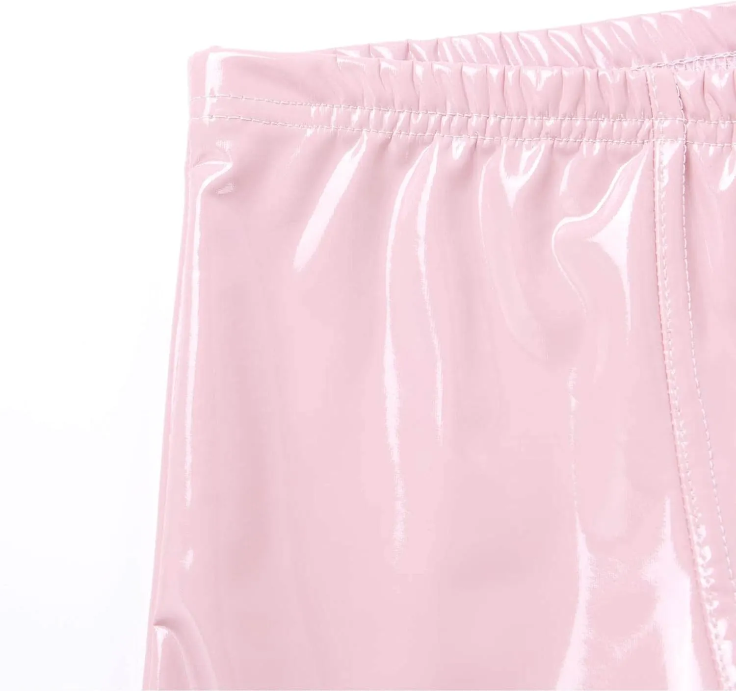 Men's Faux Leather Low Rise Pouch Trunks Shorts Underwear Hot Pants Bikini Briefs