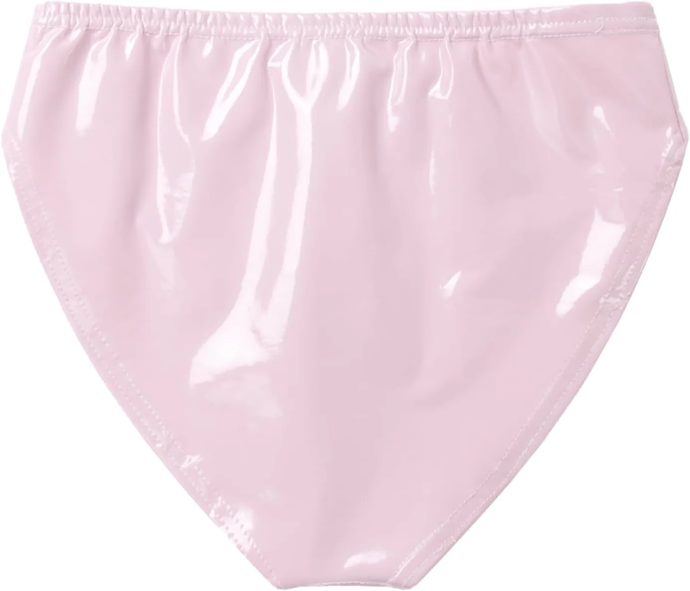 Men's Leather Boxer Briefs Thong Metallic Shiny Bulge Pouch Underwear Latex Hot Pants Clubwear