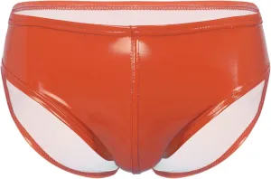 Mens Low Rise Bulge Pouch Briefs Cheeky Patent Leather Enhancing Pouch Lingerie
