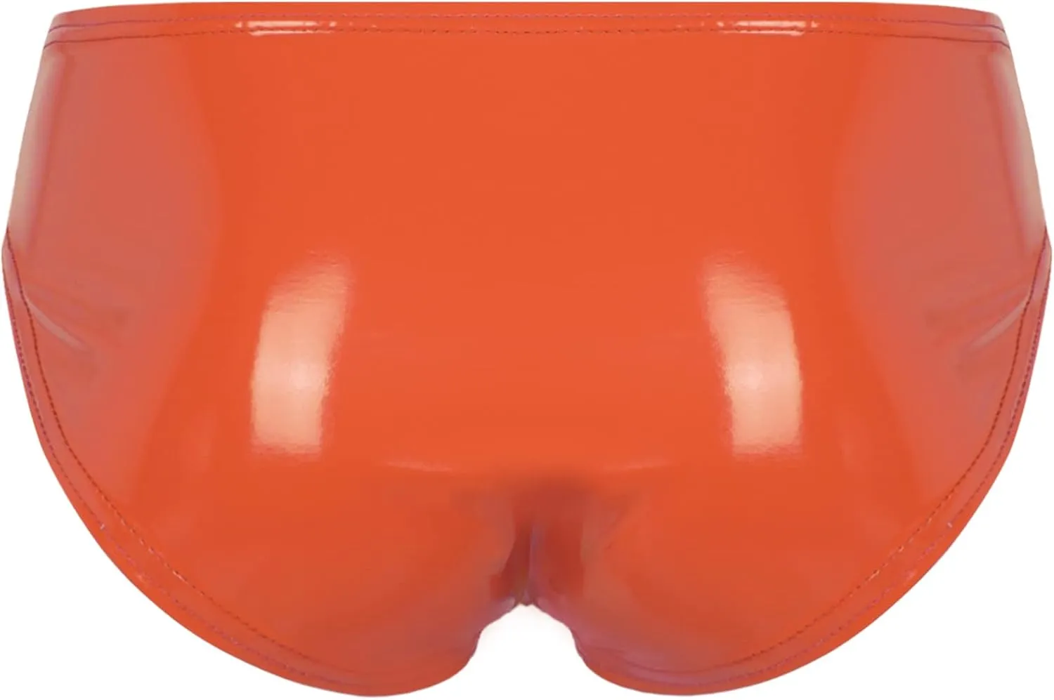 Mens Low Rise Bulge Pouch Briefs Cheeky Patent Leather Enhancing Pouch Lingerie