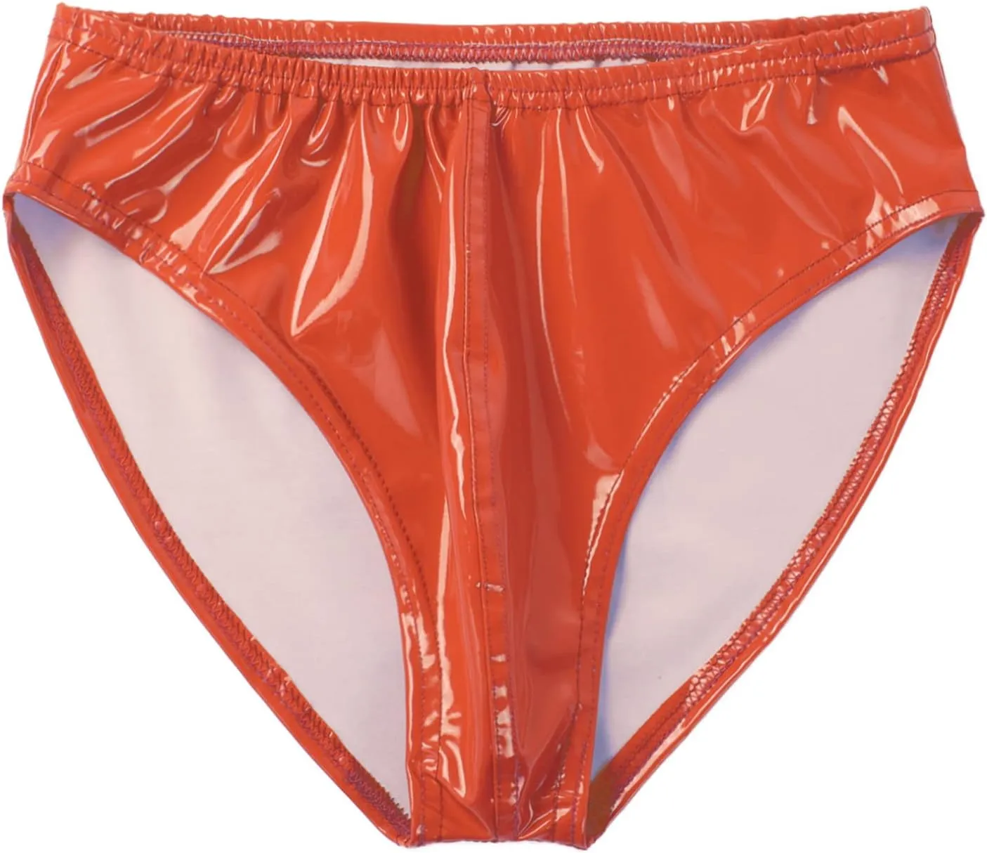 Mens Low Rise Bulge Pouch Briefs Cheeky Patent Leather Enhancing Pouch Lingerie