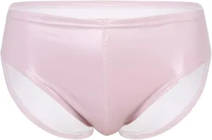 Mens Low Rise Bulge Pouch Briefs Cheeky Patent Leather Enhancing Pouch Lingerie