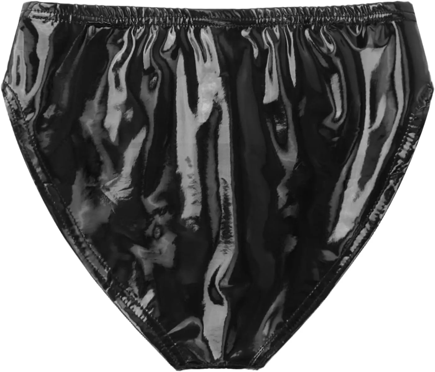 Mens Low Rise Bulge Pouch Briefs Cheeky Patent Leather Enhancing Pouch Lingerie