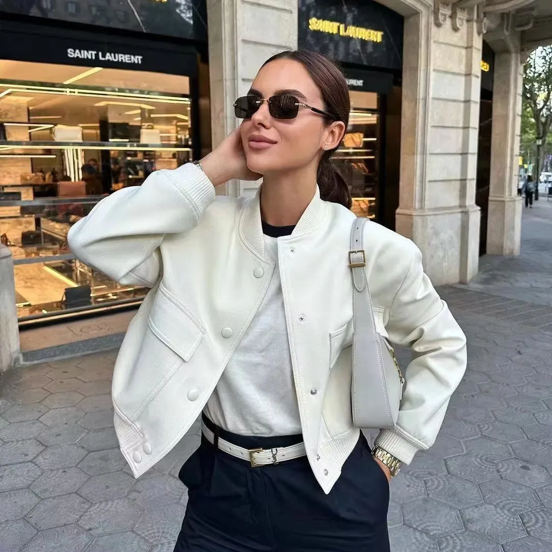 Miley  Cropped Utility Bomber Jacket