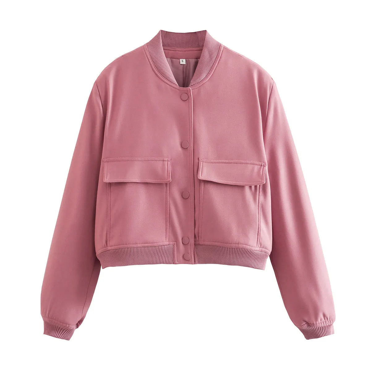 Miley  Cropped Utility Bomber Jacket