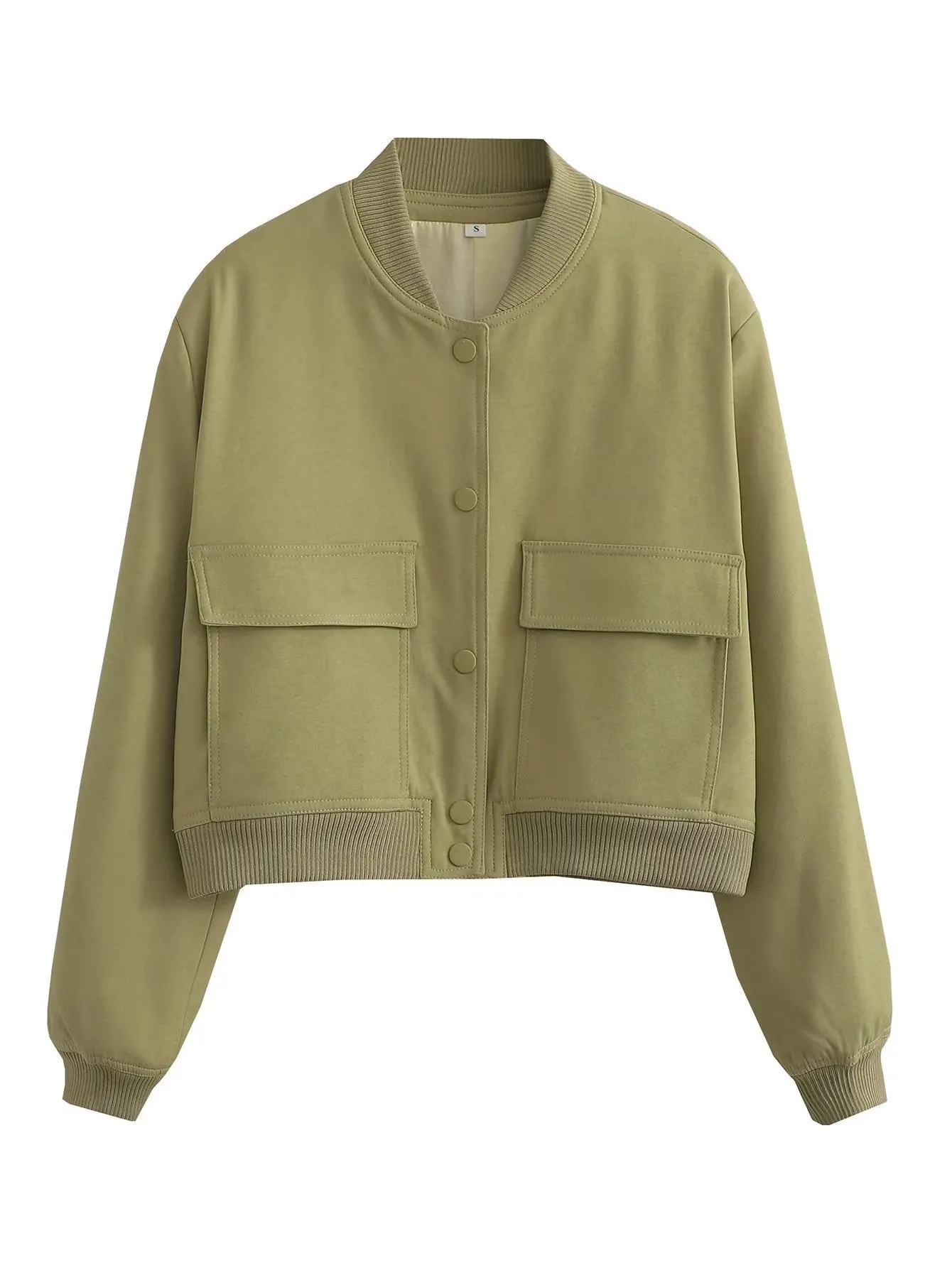 Miley  Cropped Utility Bomber Jacket