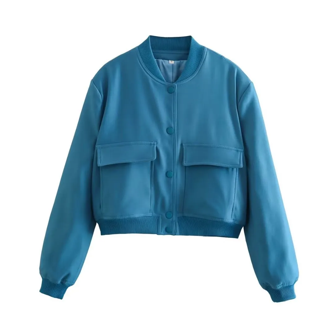 Miley  Cropped Utility Bomber Jacket