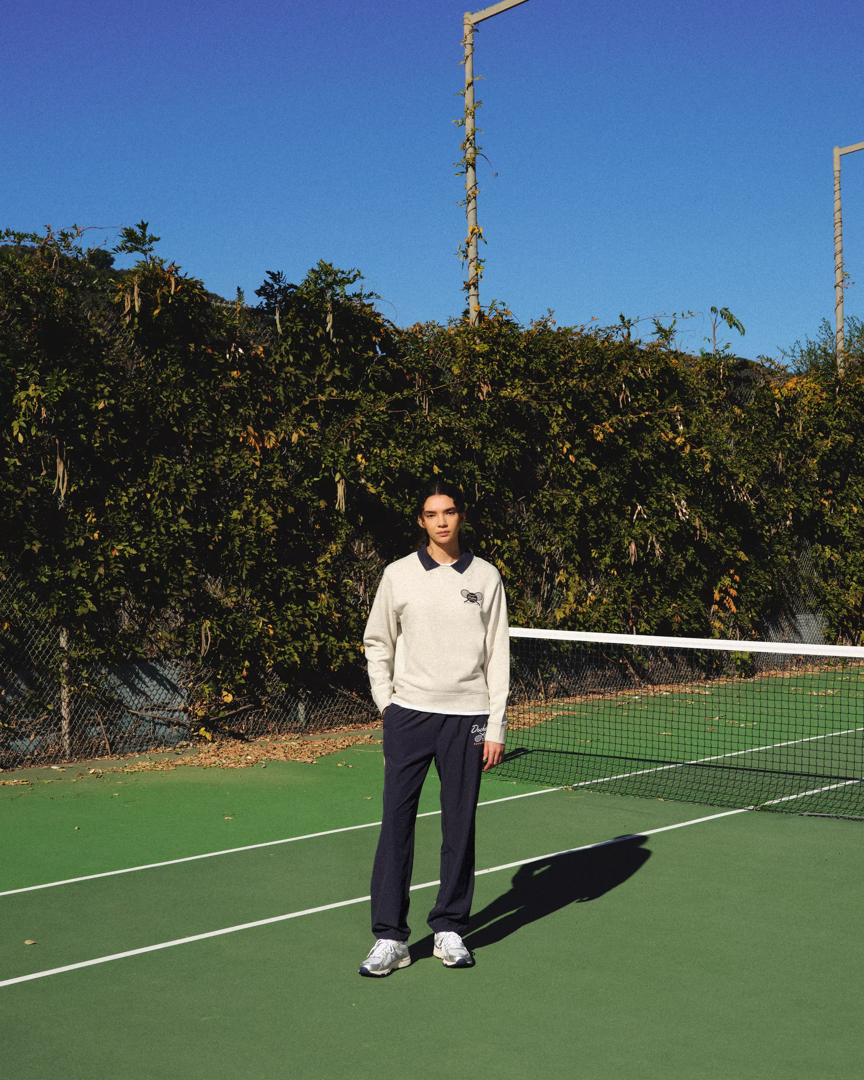 Racquet Club Collared Sweatshirt, Relaxed Fit
