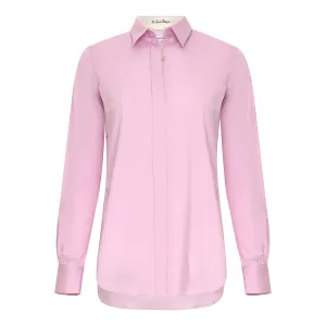 Relaxed Button Down Blouse - Pink