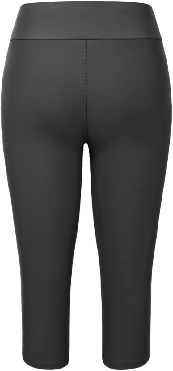 Septangle Women's Swim Bottom Mid Waist UPF 50  Swimwear Rash Guard Sport Leggings