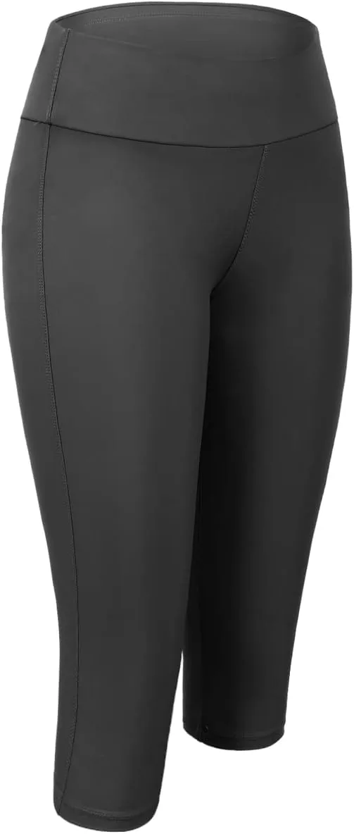 Septangle Women's Swim Bottom Mid Waist UPF 50  Swimwear Rash Guard Sport Leggings