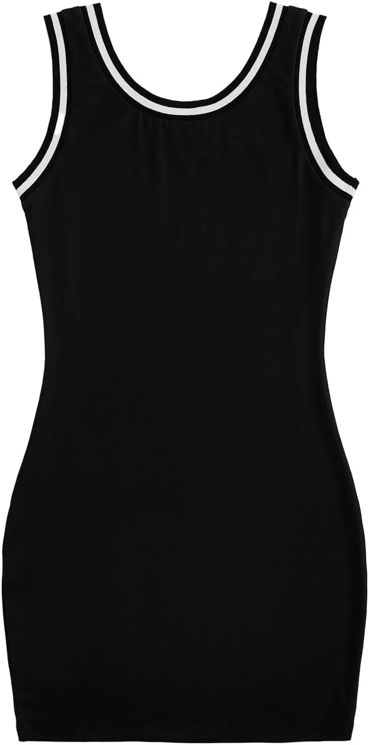 SOLY HUX Womens Bodycon Mini Dress Sleeveless Tank Dresses Jersey 90s Outfits 2000s Clothing
