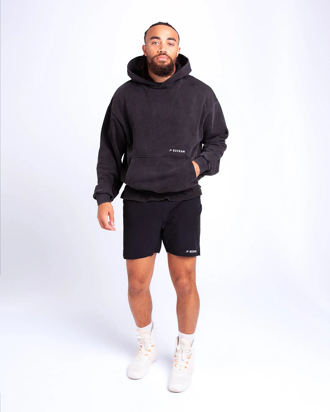 Sparring Club Oversized Hoodie - Washed Black