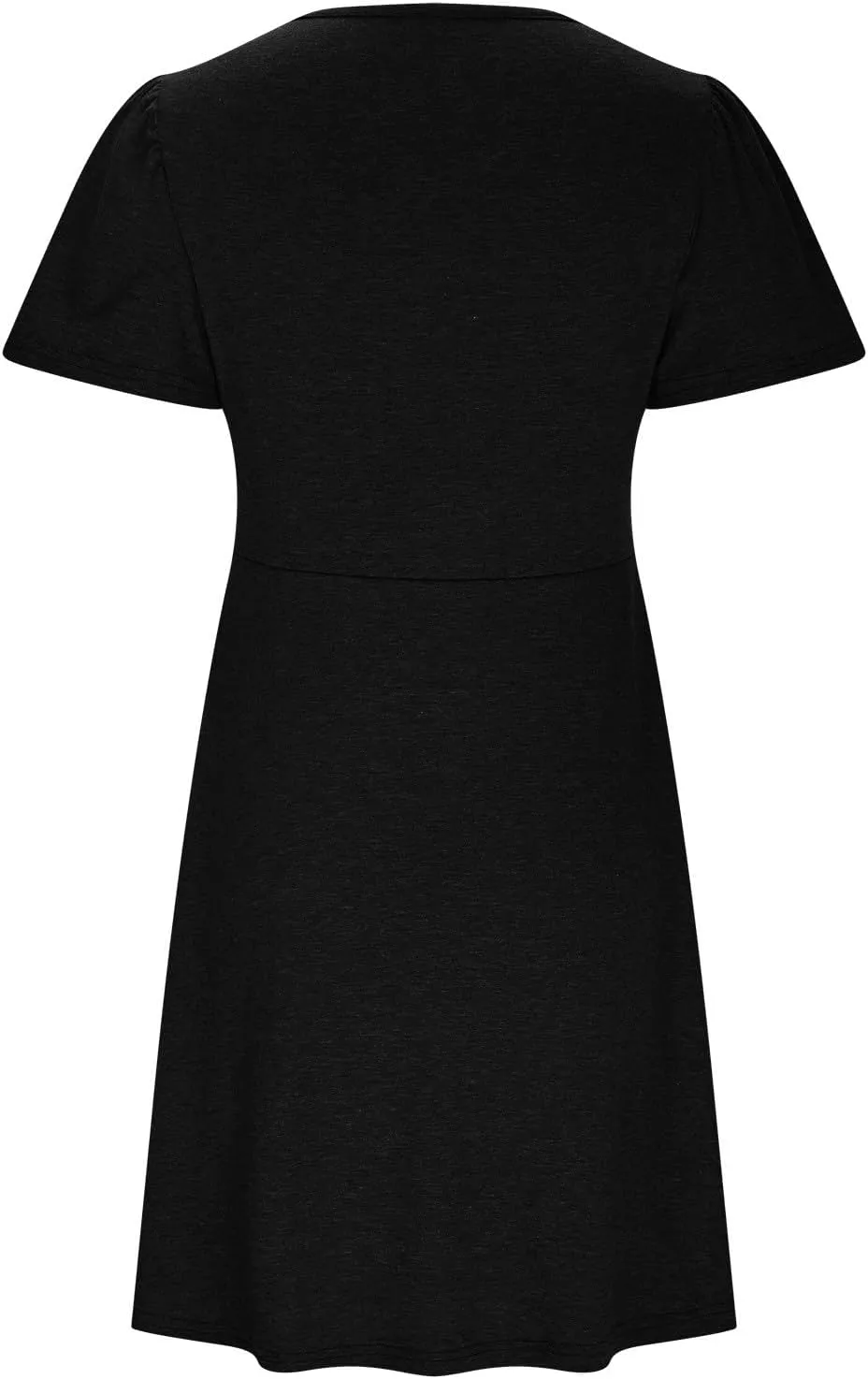 TARIENDY Casual Dresses for Women Summer V Neck Dress Comfy Fit Mini Dress Sexy Short Sleeve Dress Tunic Vacation Outfits