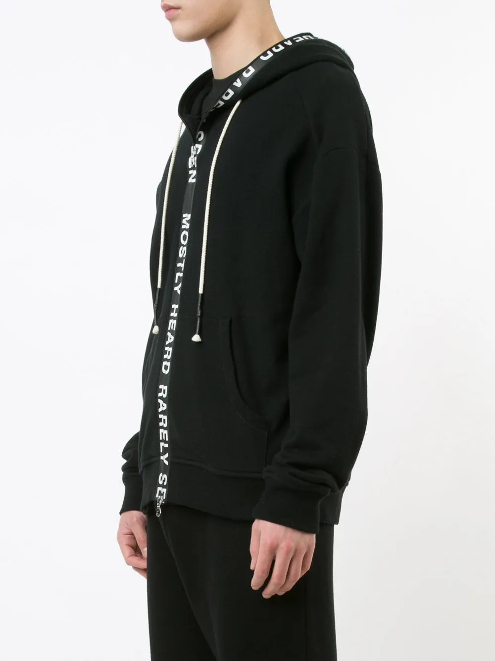 TICKER FEED HOODIE - BLACK