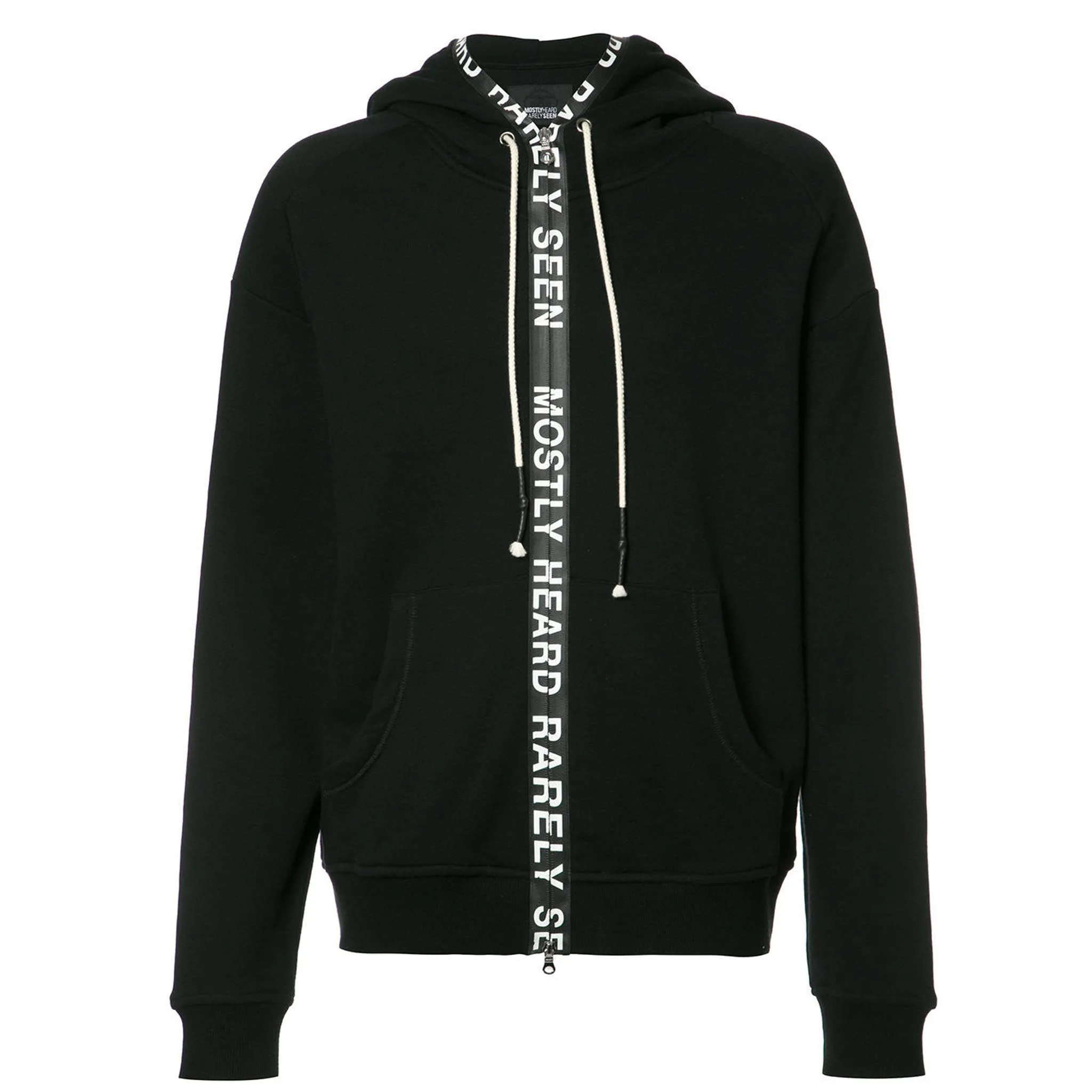TICKER FEED HOODIE - BLACK