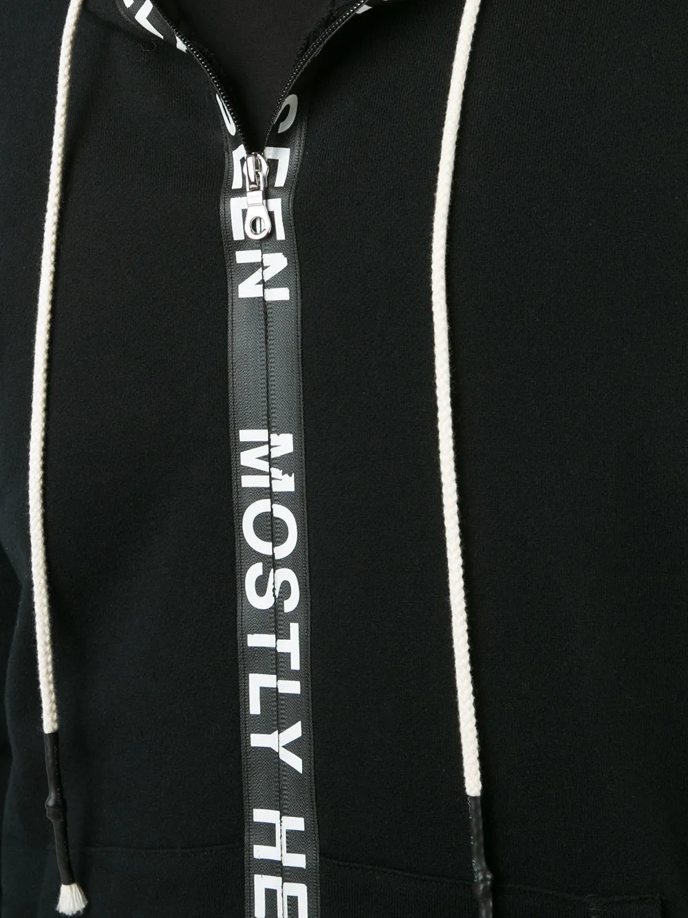 TICKER FEED HOODIE - BLACK