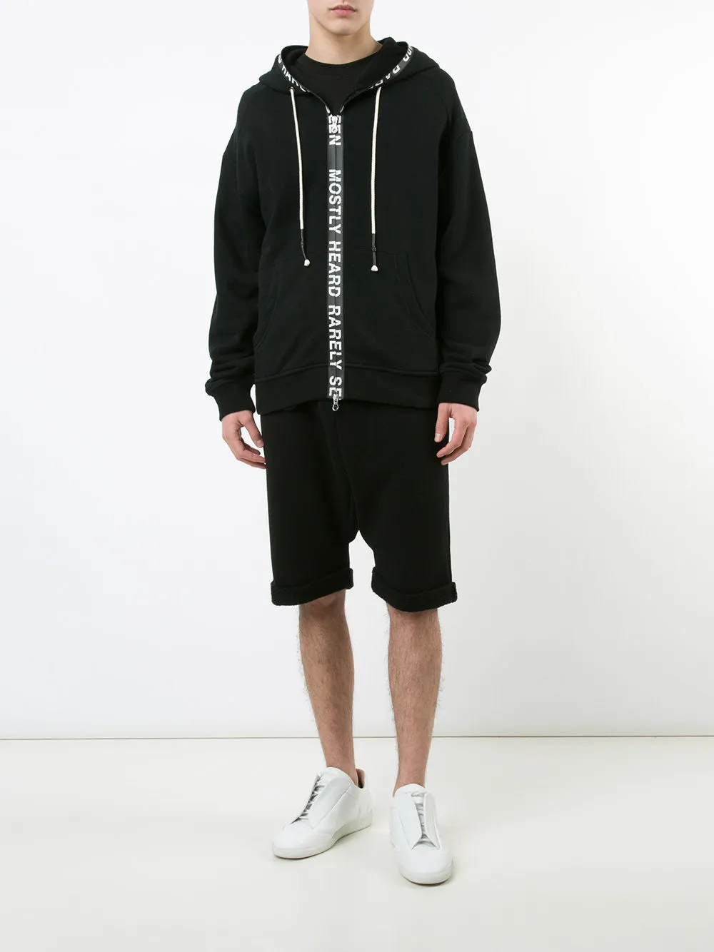 TICKER FEED HOODIE - BLACK