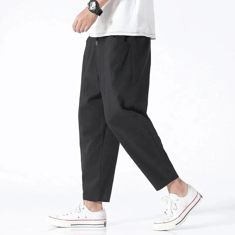 Urban Cropped Cotton Pants  Modern Fit for Everyday Comfort