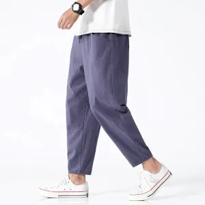 Urban Cropped Cotton Pants  Modern Fit for Everyday Comfort