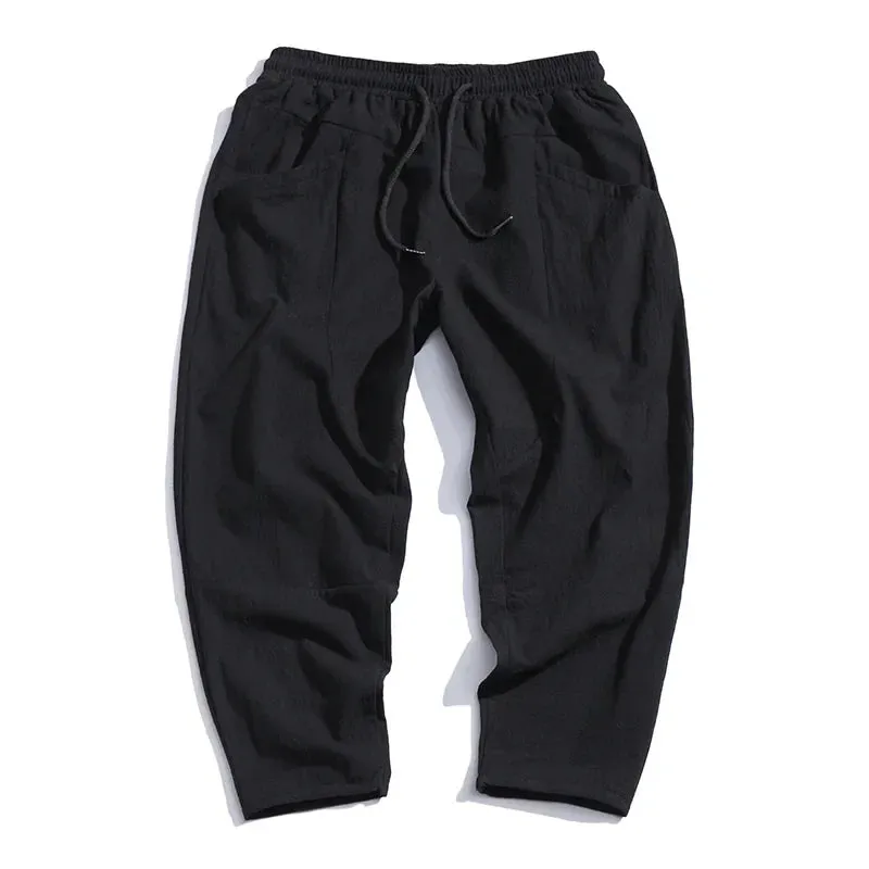 Urban Cropped Cotton Pants  Modern Fit for Everyday Comfort