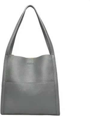 Vegan Leather Tote Handbag Shoulder Bag for Women Soft PU Leather Hobo Bag Bucket Bags Retro Handmade Purses