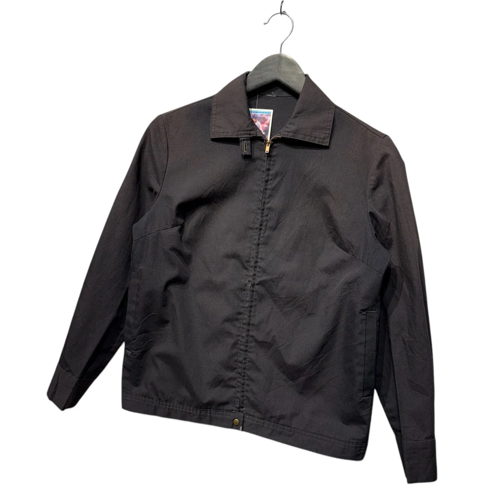 Vintage Full Zip Collared Bomber Light Jacket