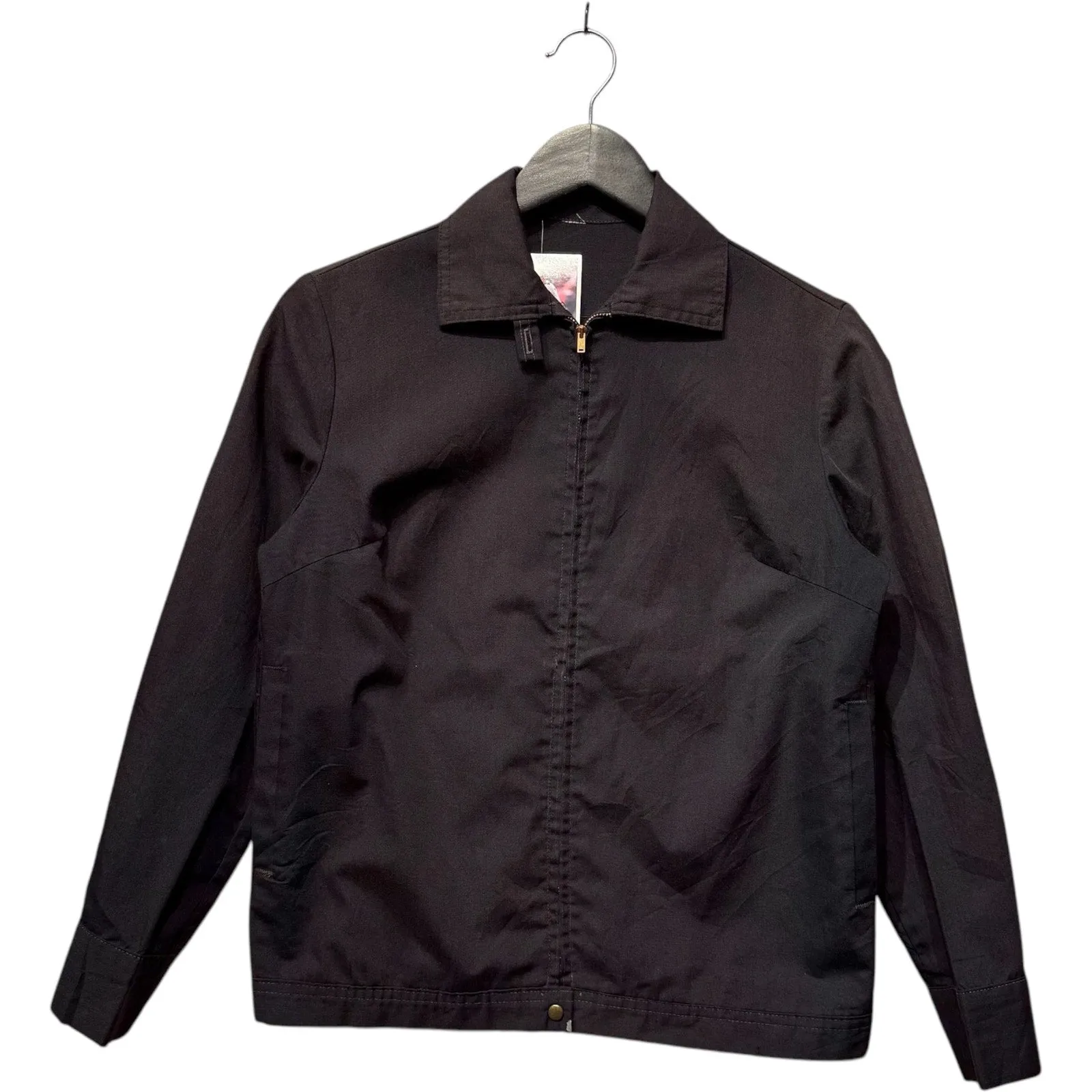 Vintage Full Zip Collared Bomber Light Jacket